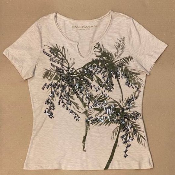 👕 PALM PRINT EVA KAYAN LOT35 Size (EU-38,US-28, S) - Picture 2 of 6